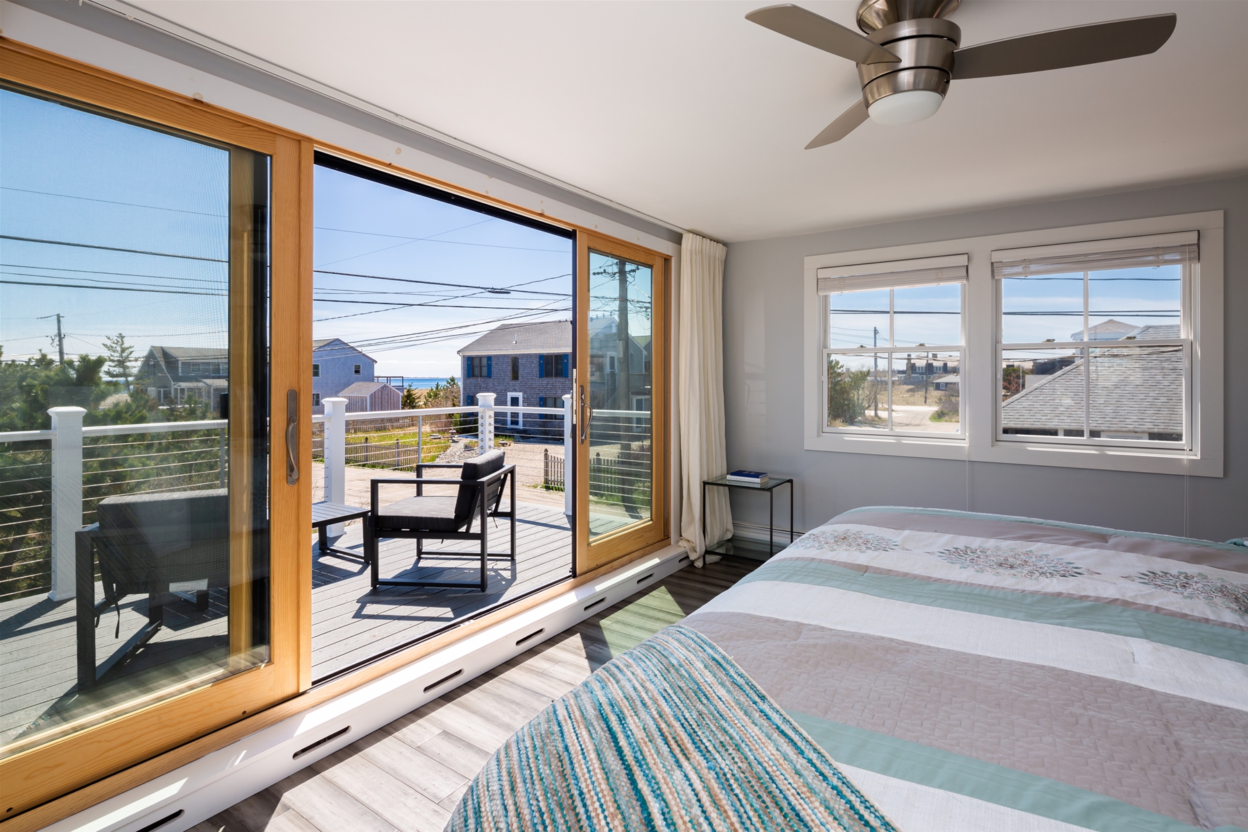 An interior bedroom photo of a high end vacation rental in Provincetown on Cape Cod