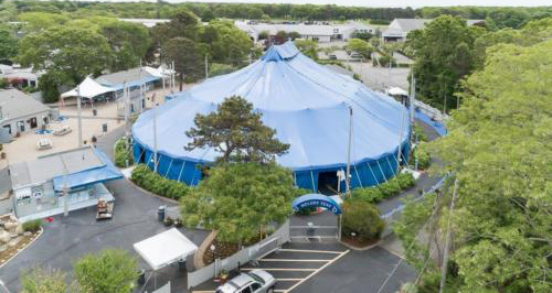 The Cape Cod Melody Tent in Hyannis provides musical entertainment throughout the summer.